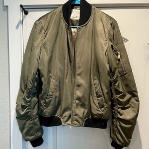 Olive Green Bomber Jacket